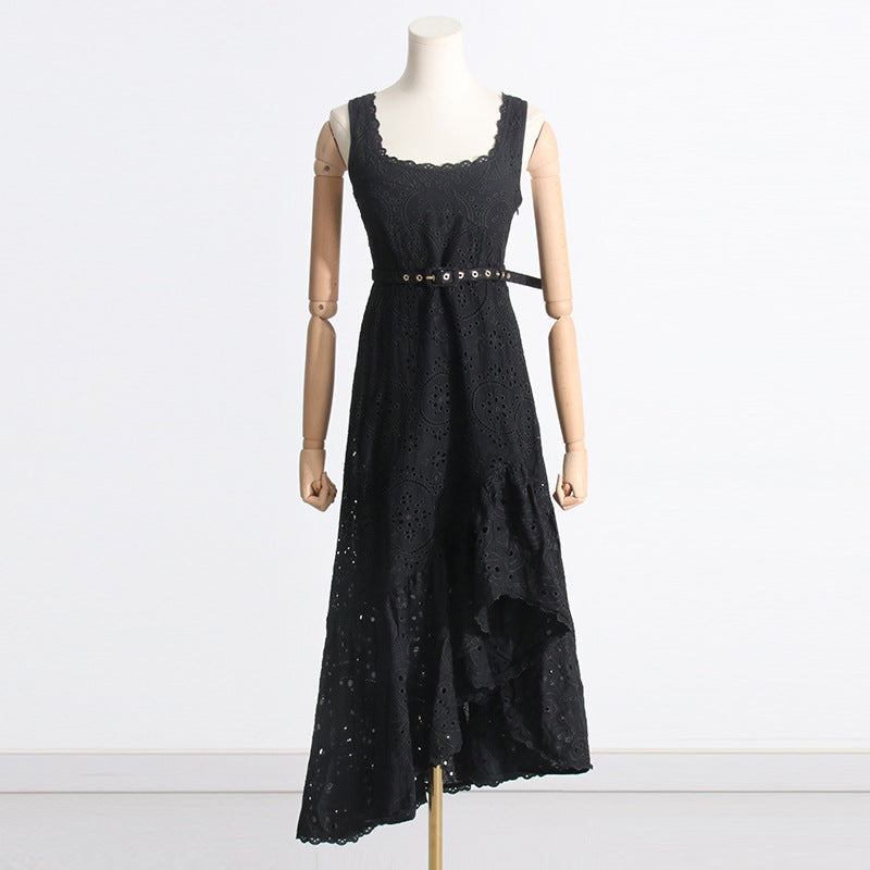 2024 Fashion Sexy Embroidered Asymmetrical Dress