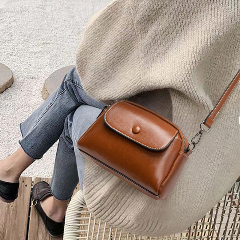 2024 Women's Shoulder Bag - Leather Small Purse