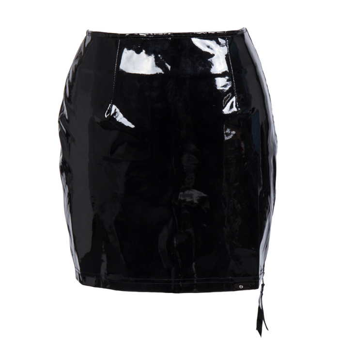 Fashion Sexy Patent Leather Skirt