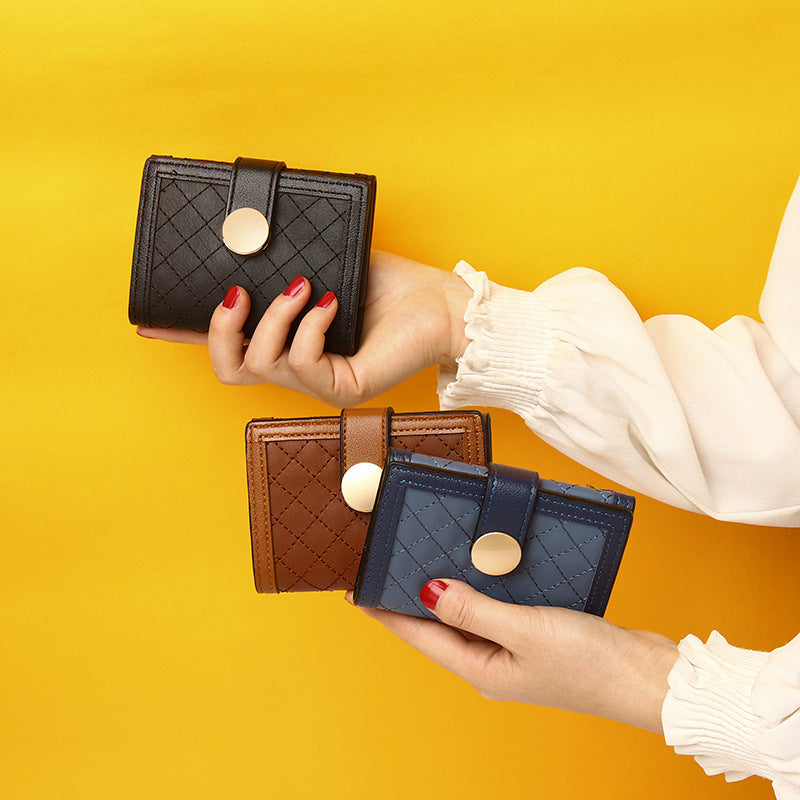Compact Multi-Card Holder Coin Purse for Students