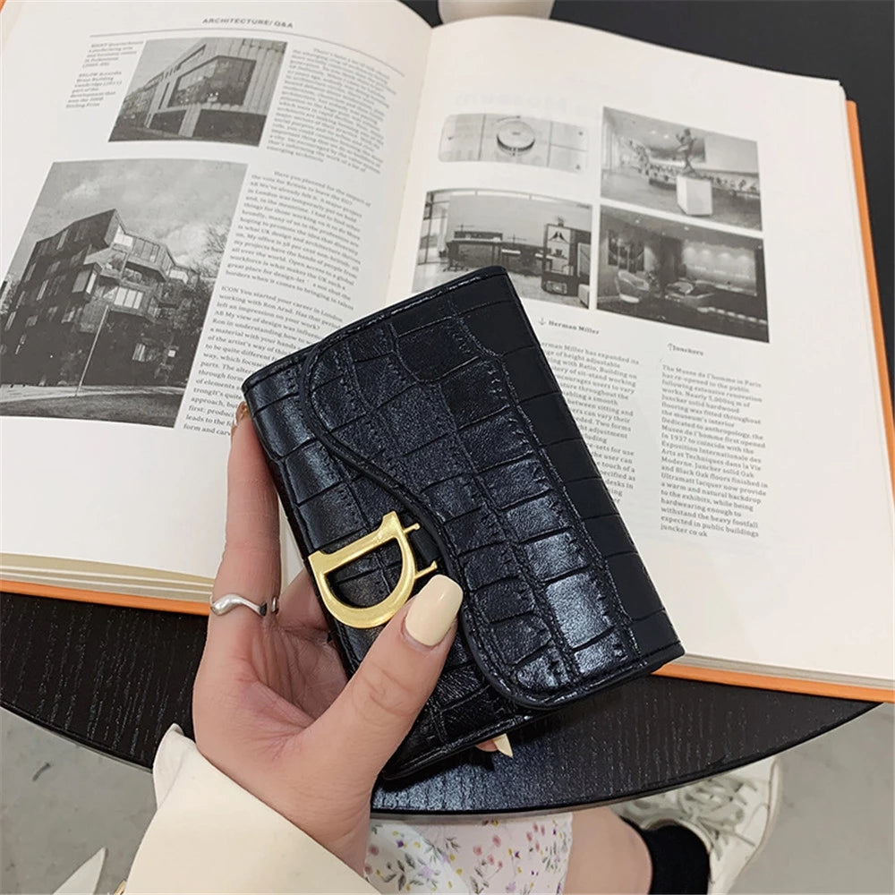 Women's Small Leather Wallet - Fashion Brand Purse