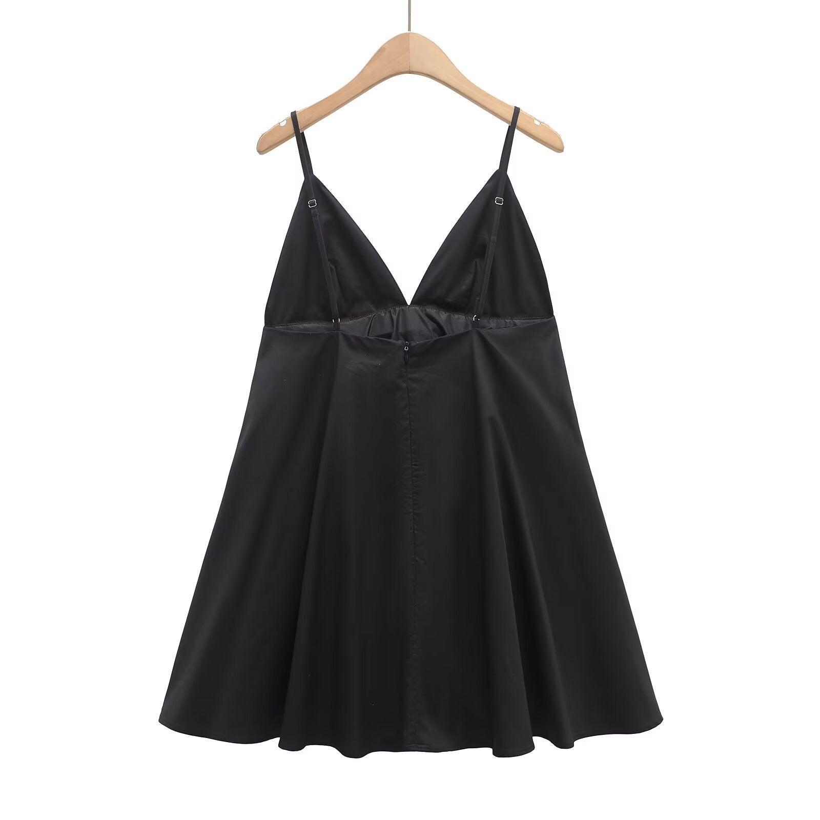Hot girl V-neck sexy backless camisole dress