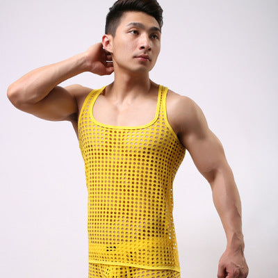 Fishing Net Vest, Sexy Sleeveless Top