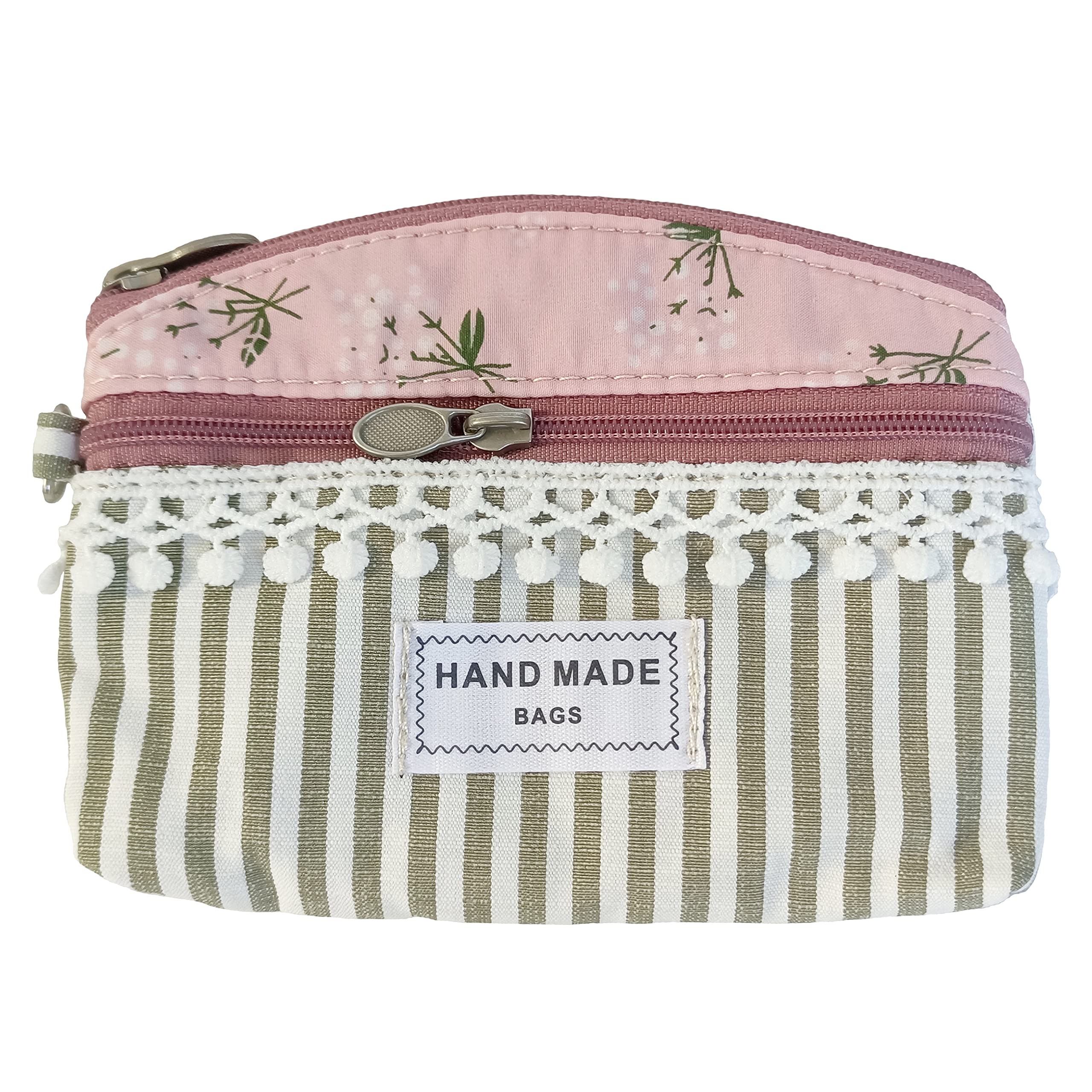 YHmyok Coin Purse for Women Cute Small Wallets Change Purse Coin Pouch (greyish pink)