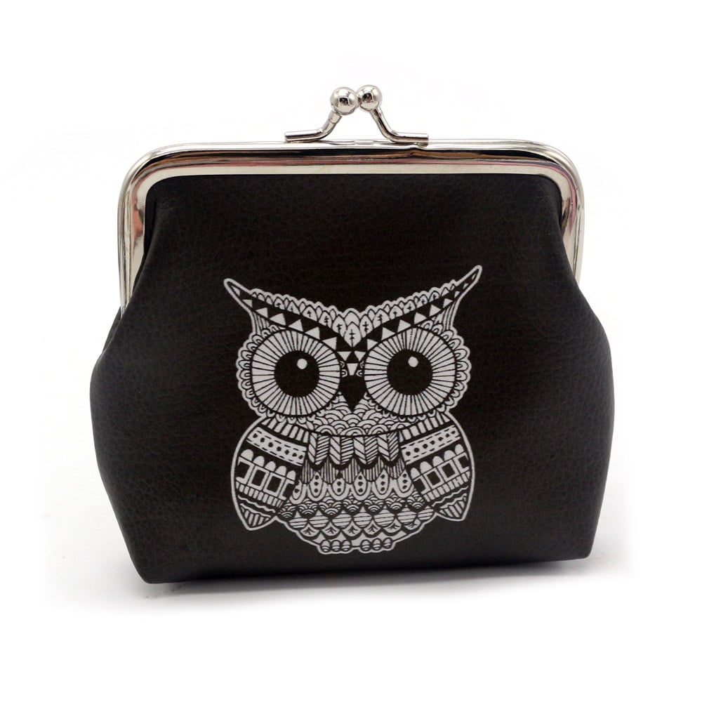 Cute Owl Animal Print Coin Purse