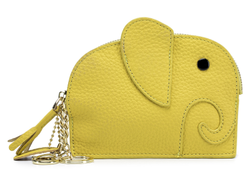 Cute Mini Genuine Leather Elephant Coin Purse