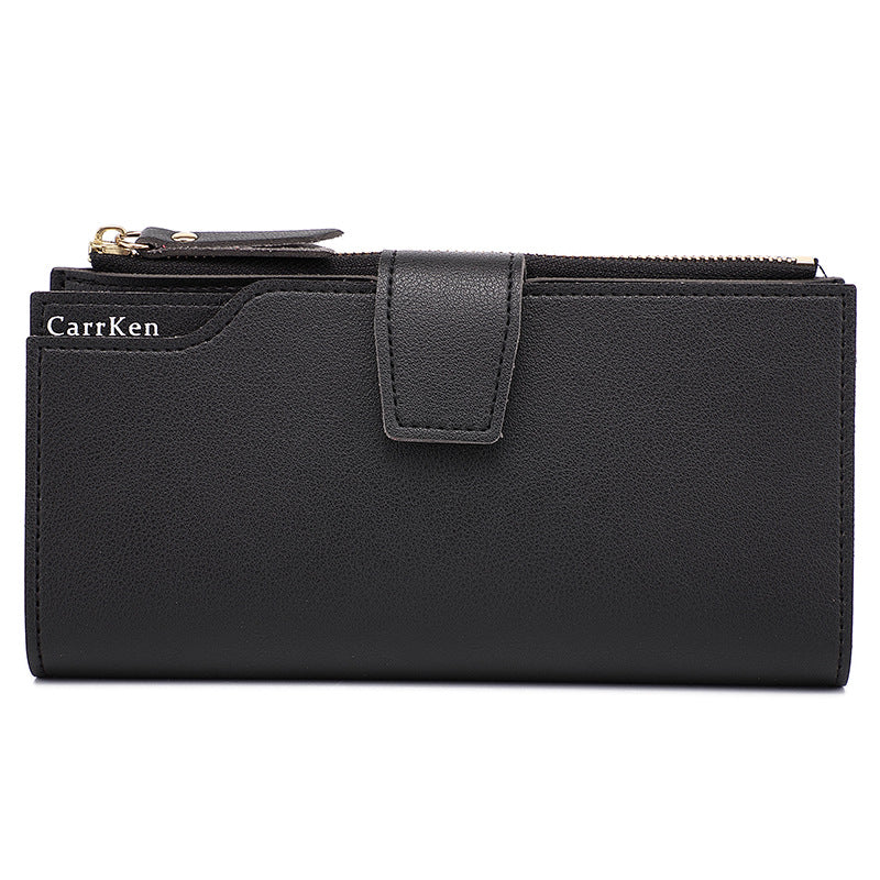Multifunctional Tri-fold Zipper Card Holder Purse