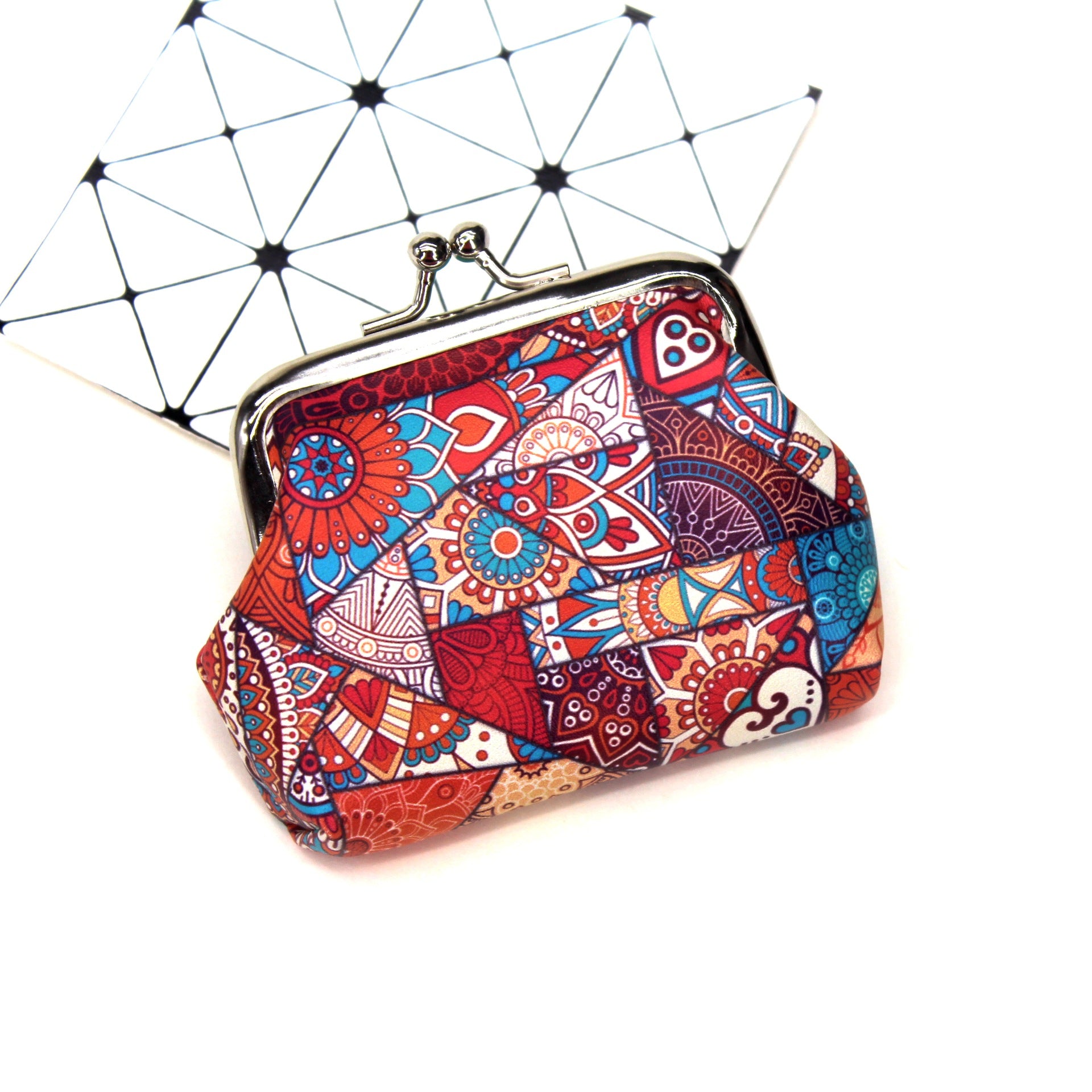 Creative Ethnic Print Coin Purse for Ladies