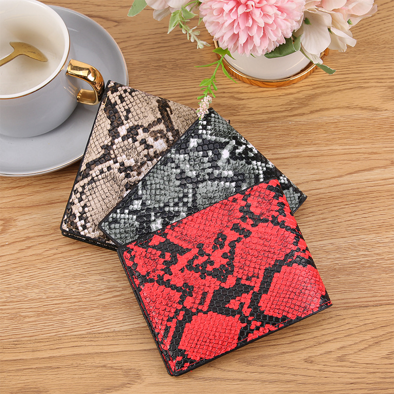 Snakeskin Women's Wallet with Zipper Coin Purse