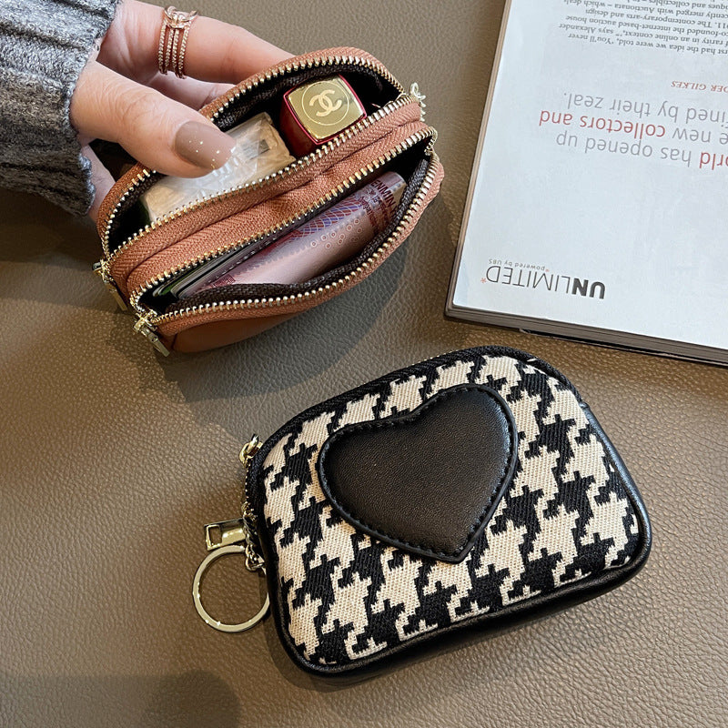 Exquisite Women's Small Canvas Zipper Coin Purse