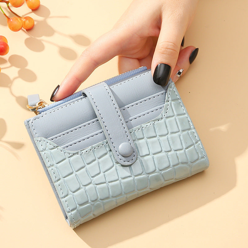 Crocodile Embossed Women's Wallet and Coin Purse