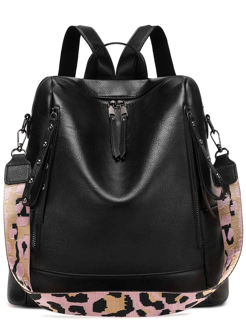 sqlp Backpack Purse for Women Travel Backpack Womens Leather Backpack Fashion Purse Backpack Woman Designer Shoulder Bags Black