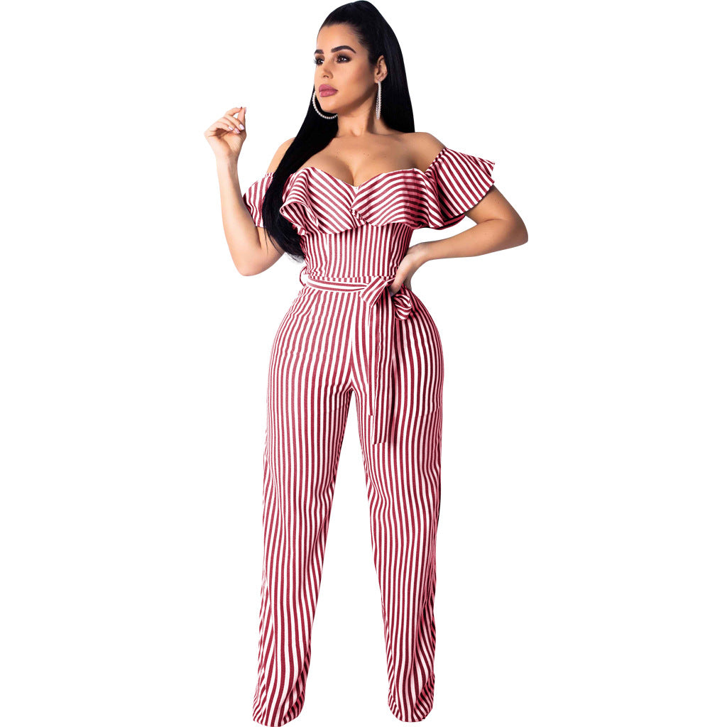 Sexy Striped Jumpsuit (One Piece)