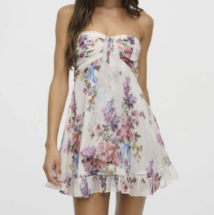Sexy French Translucent Floral Mini Skirt