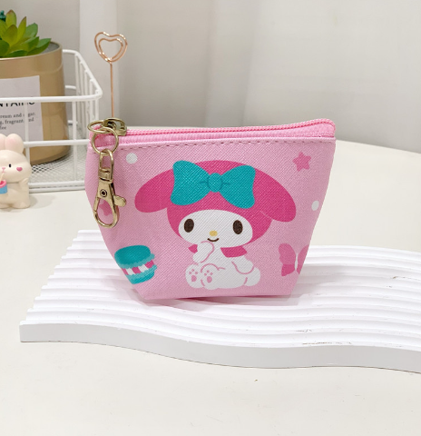 Mini Fruit Cat Coin Purse and Keychain Combo