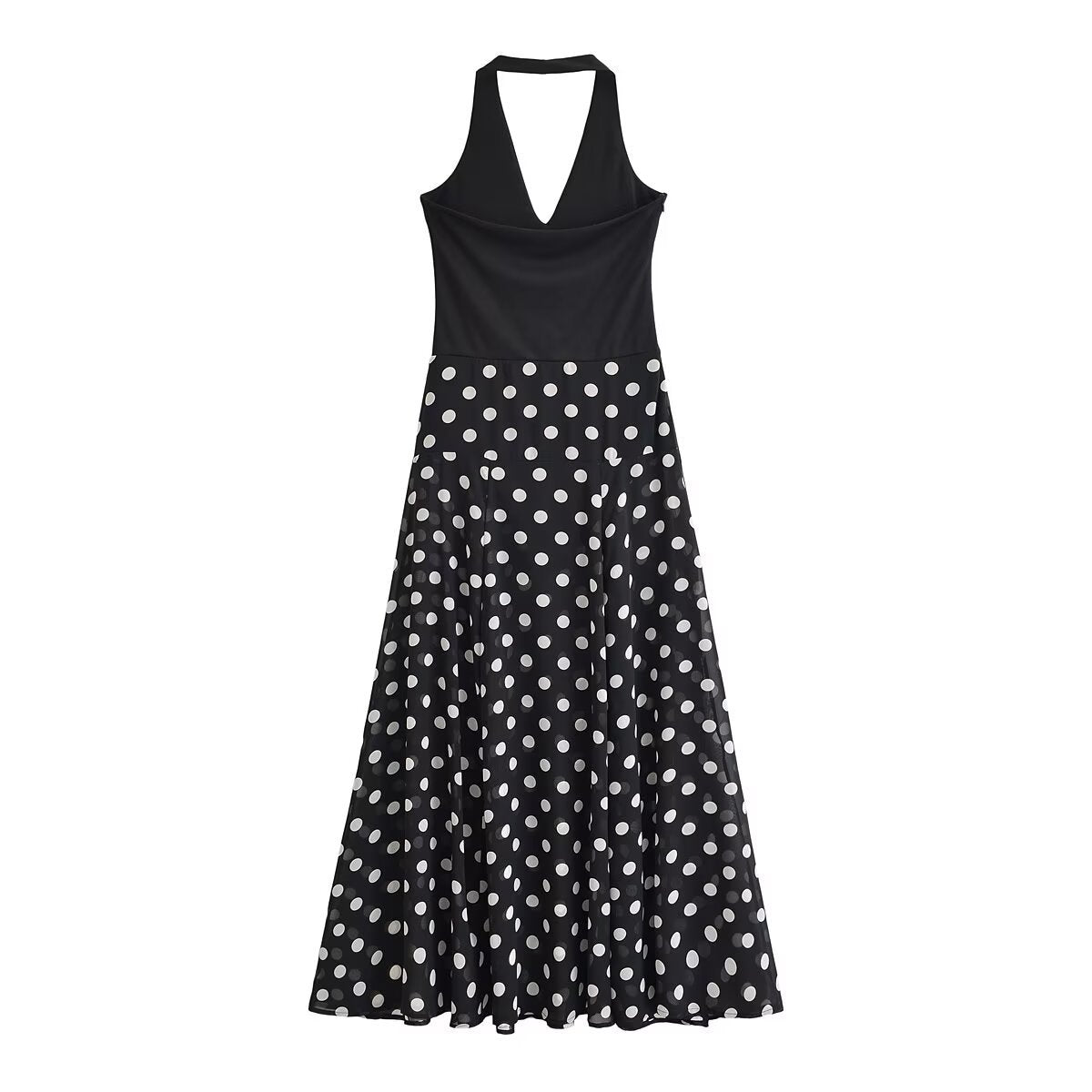 Off shoulder hanging neck collar dress