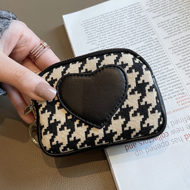 Exquisite Women's Small Canvas Zipper Coin Purse