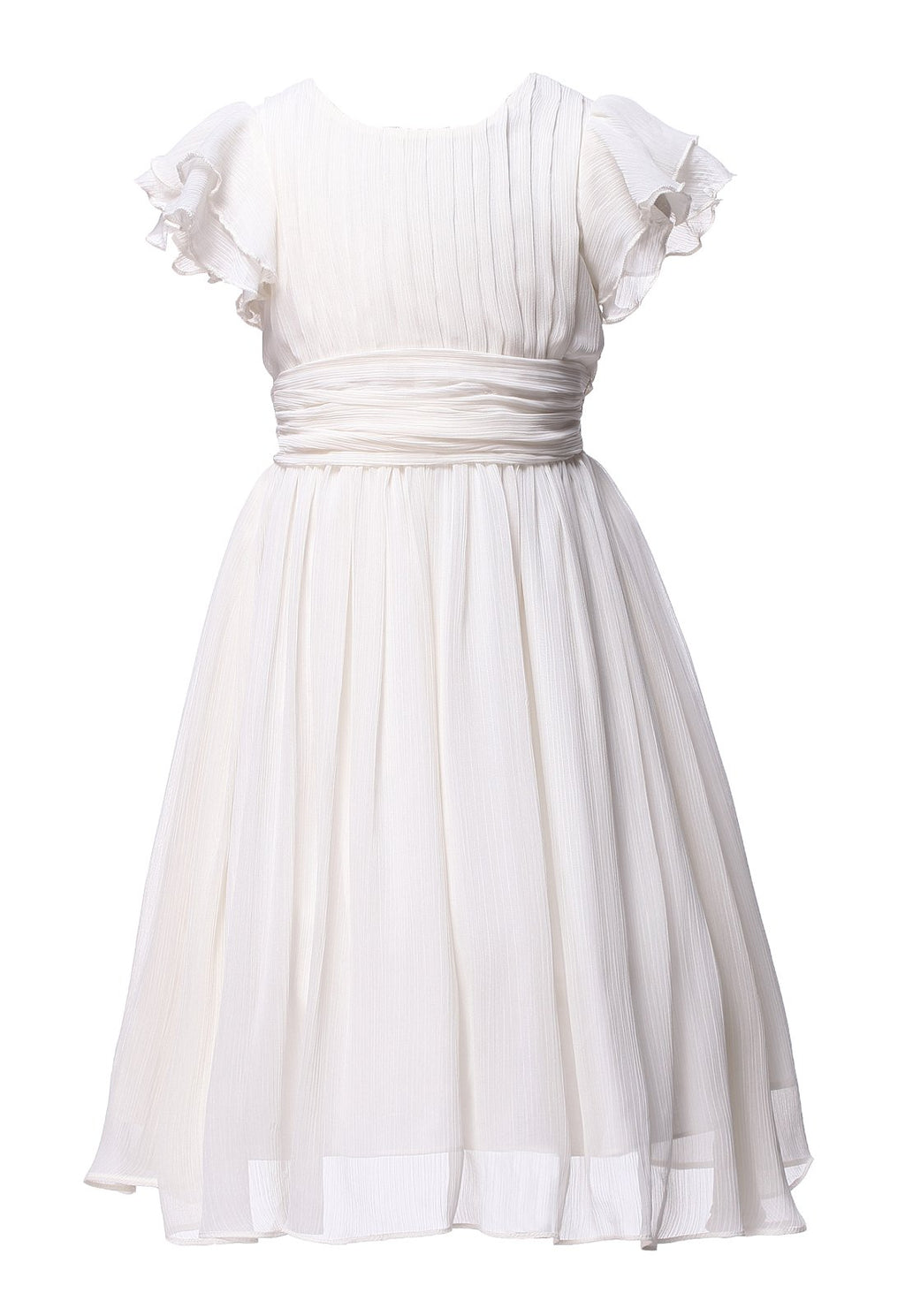 Happy Rose Flower Girls Dress Prom Party Dresses Bridesmaid Dress Ivory Cream 3