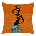 African Woman Design Bed Cushion Cover and Car Pillow