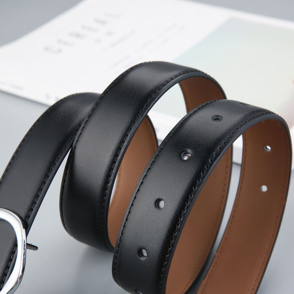 Men's and Women's Genuine Leather Summer Belt for Dresses