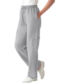 Woman Within Womens Plus Size Tall Better Fleece Cargo Sweatpant - 1X Heather Grey