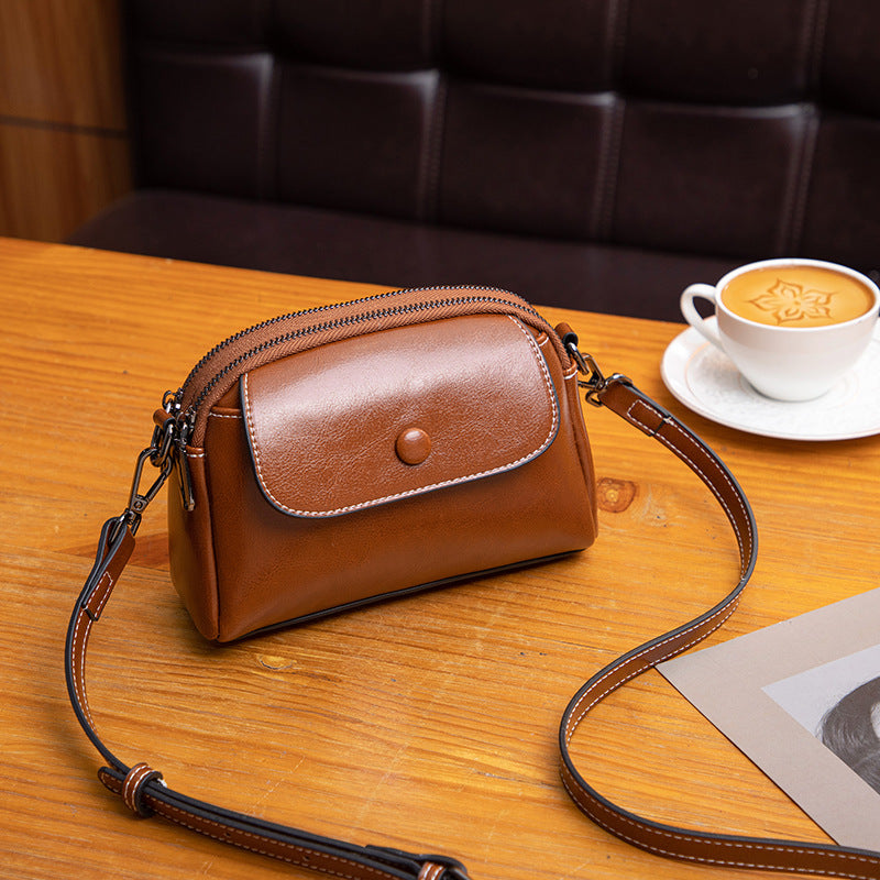 2024 Women's Shoulder Bag - Leather Small Purse