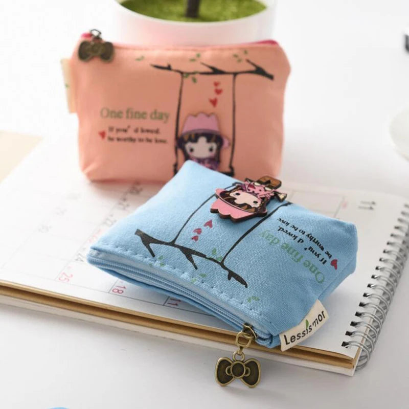 Kawaii Cartoon Animal Coin Purse and Card Holder