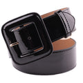 Women's Versatile Wide Leather Belt for Dresses and Coats