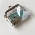 Children's Retro Transparent PVC Clip Coin Purse