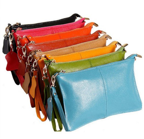 Leather Women's Crossbody Bag and Clutch Purse