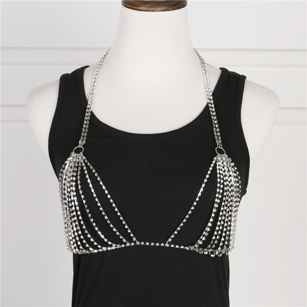Sexy Rhinestone Bikini Body Chain Jewelry