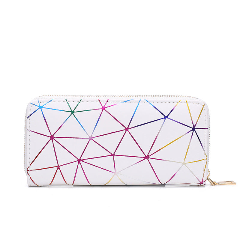 Personalized Long Laser Cut Geometry Hand Purse