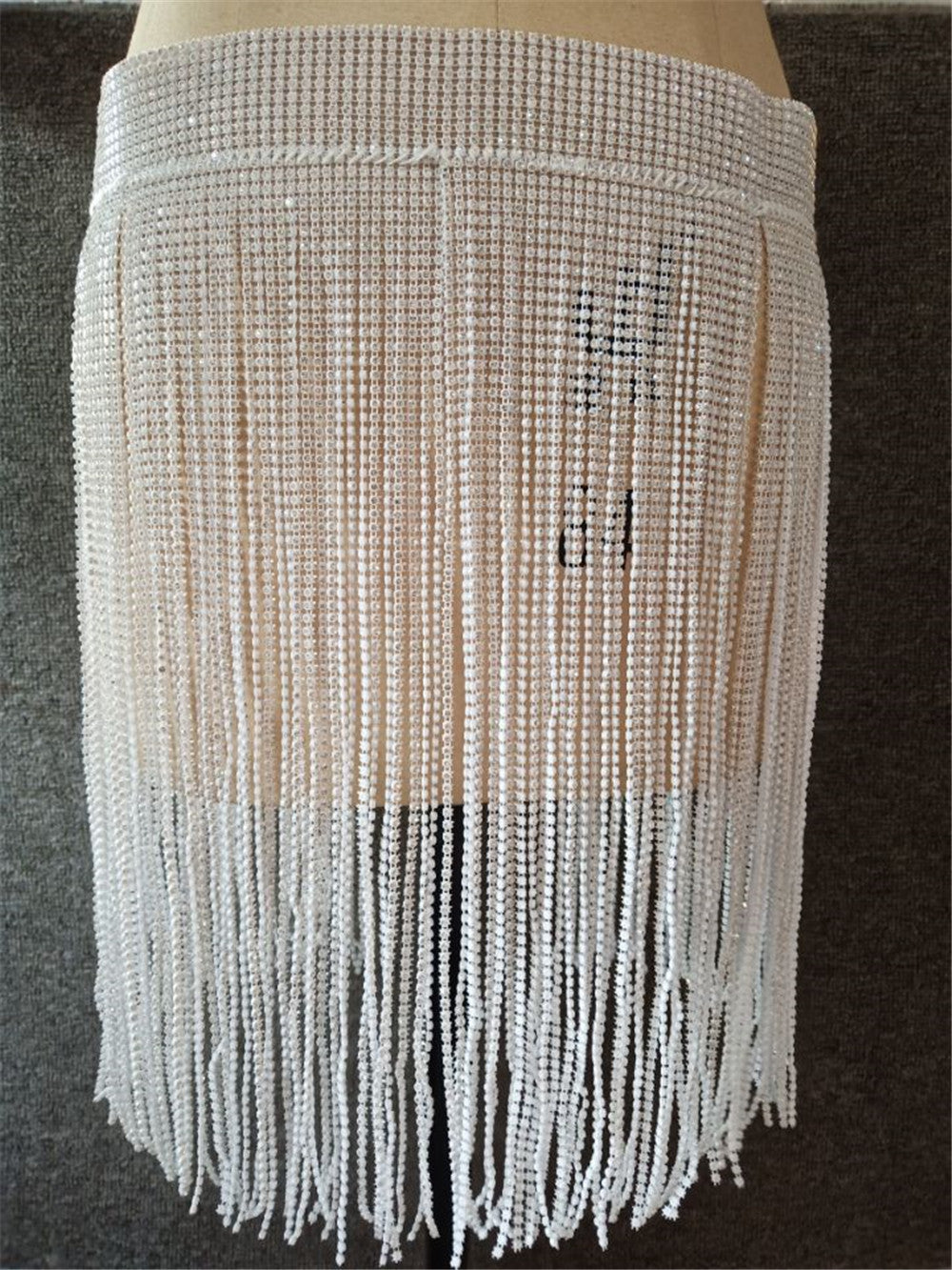 Sexy Rhinestone Strappy Patchwork Women's Skirt