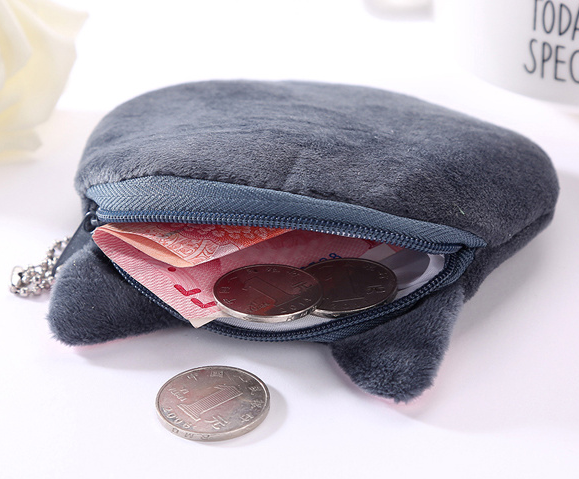 Plush Coin Purse - Small Cat Design