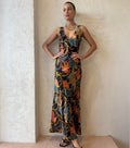 Fashionable Long Sexy Print Dress