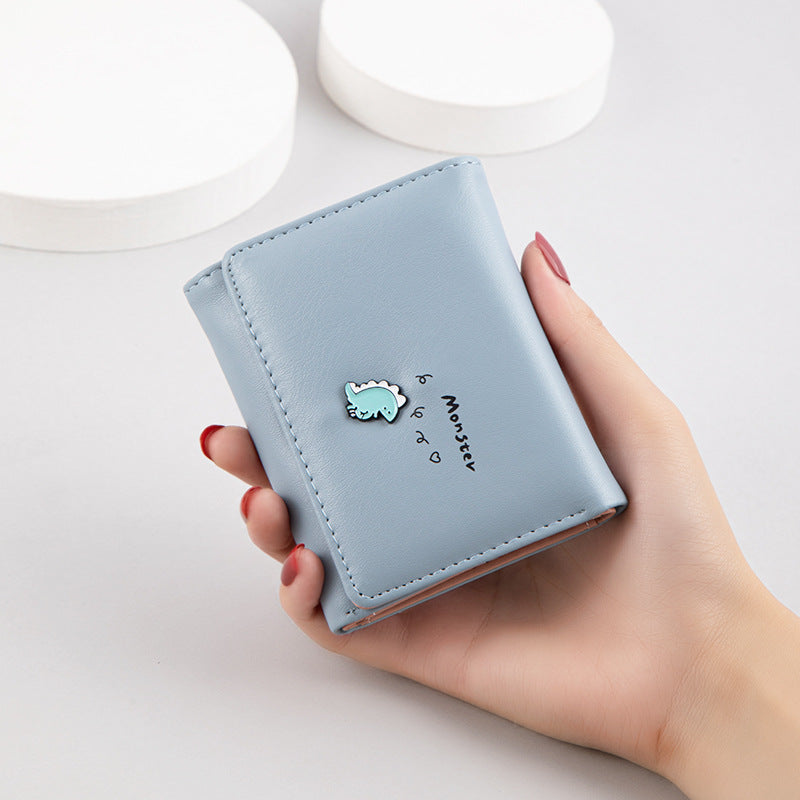 Korean Style Female Short Wallet with Coin Purse
