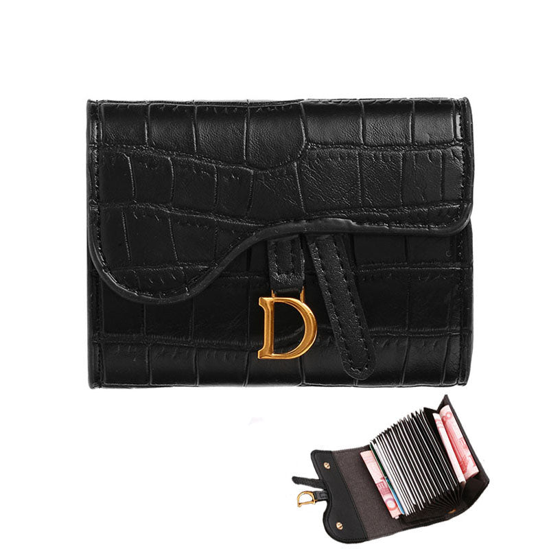 Women's Small Leather Wallet - Fashion Brand Purse