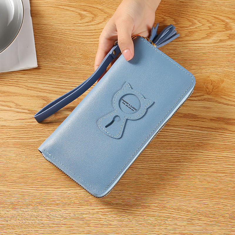 Large Capacity Women's Long Zipper Coin Purse