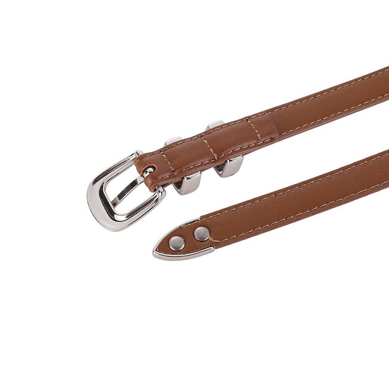 Fashionable Women's Genuine Leather Belt for Dresses and Jeans