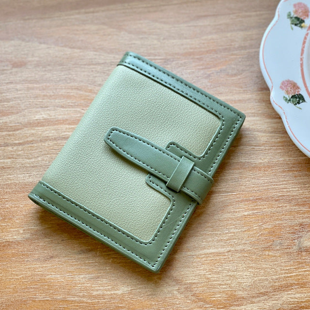 Lightweight Women's Leather Short Folding Purse