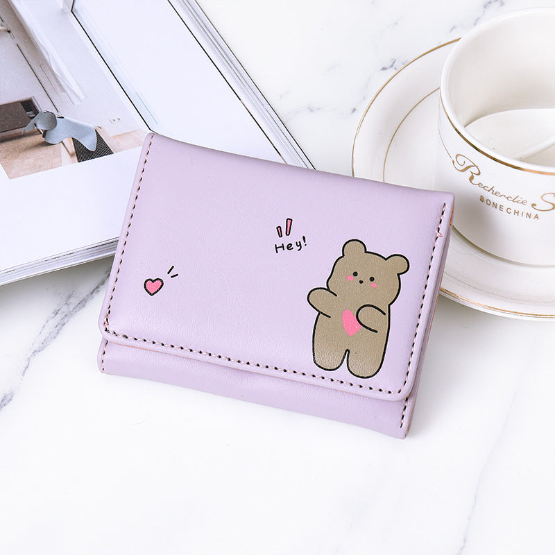Cute Printed Multi-Card Coin Purse for Students