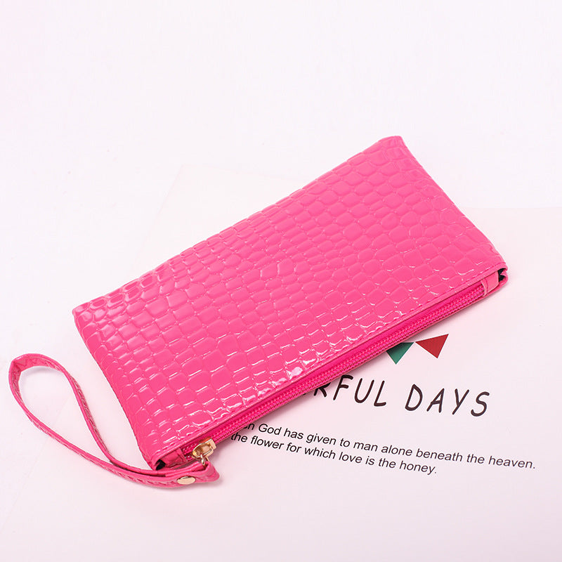 Crocodile Pattern PU Ladies Coin Purse Clutch