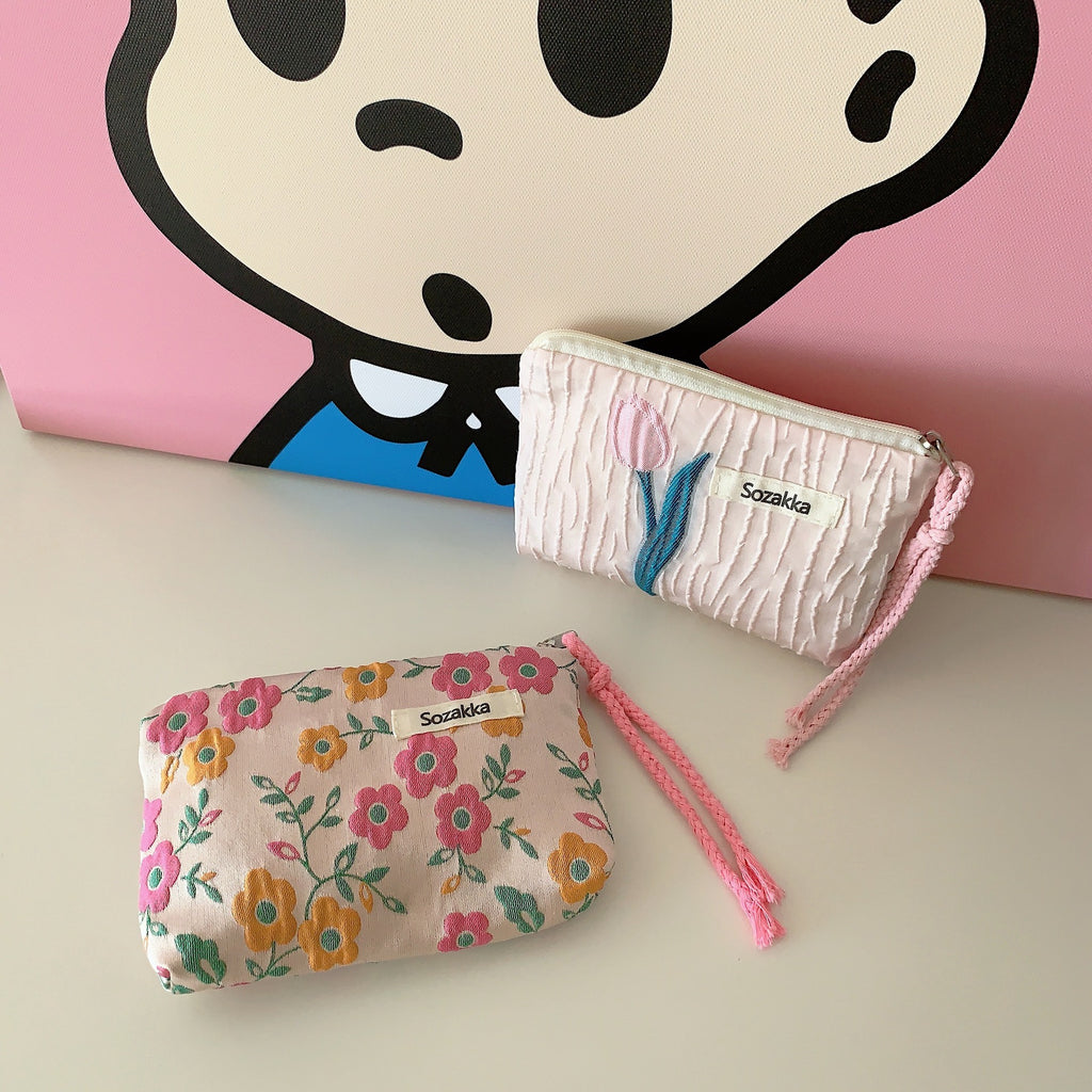 Rope Mouth Red Envelope Cosmetic & Coin Purse Bag
