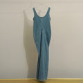 Split Waist Slim Long Dress Sexy Premium Denim Halter Dresses