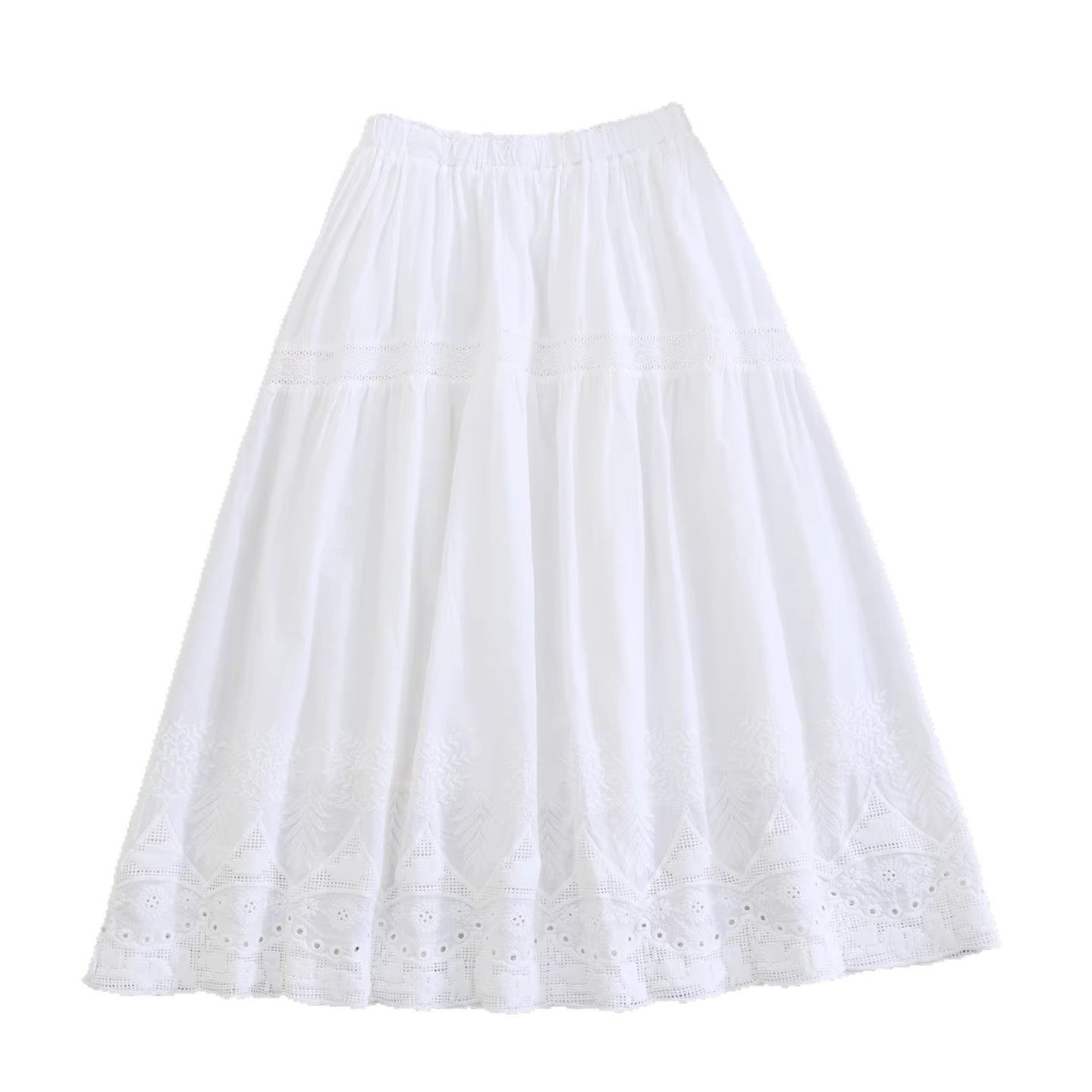 Loose double-layer A-line skirt