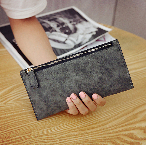 Simple Style Women's Long Wallet and Purse
