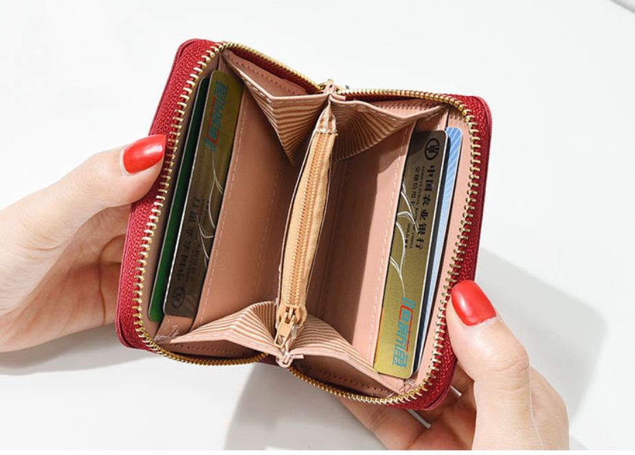 Women's Butterfly Coin Purse with Zipper Wallet