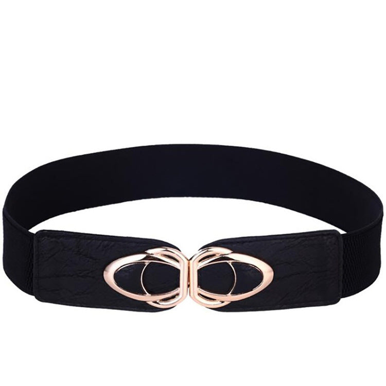 Fashionable PU Leather Wide Elastic Waist Belt for Dresses