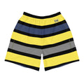 Men's Tropical Dark Blues/Yellow Long Shorts