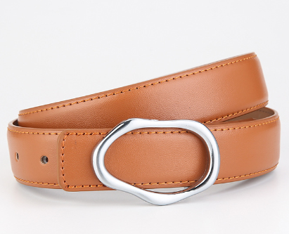 Men's and Women's Genuine Leather Summer Belt for Dresses